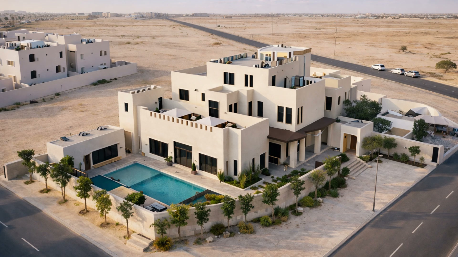Construction project representing Qatar's built environment